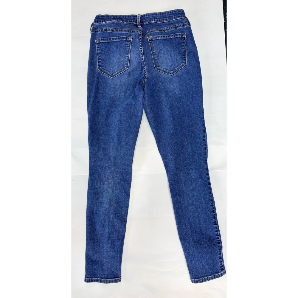 Old Navy Rockstar Mid-Rise Super Skinny Distressed Blue Jeans Womens Size 6 Reg - Picture 4 of 4